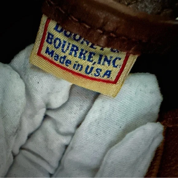 VintageY2K Dooney & Bourke tote handbag Crossbody bag Brown and Black Leather - Picture 9 of 17